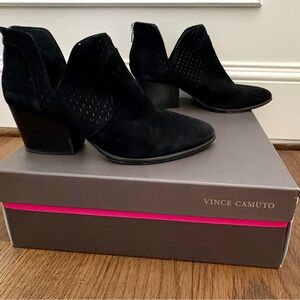 Vince Camuto Elegant Black Ankle Booties